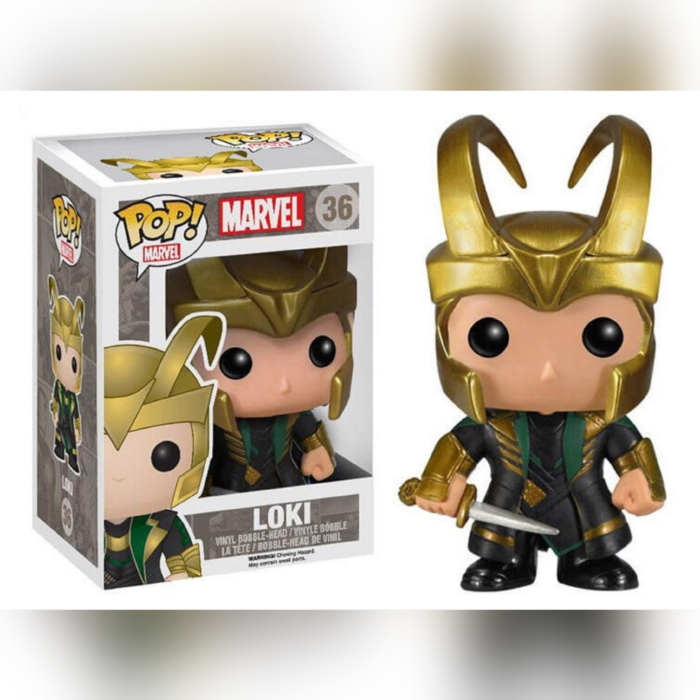 Funko Pop Marvel Loki Figure With Helmet #36